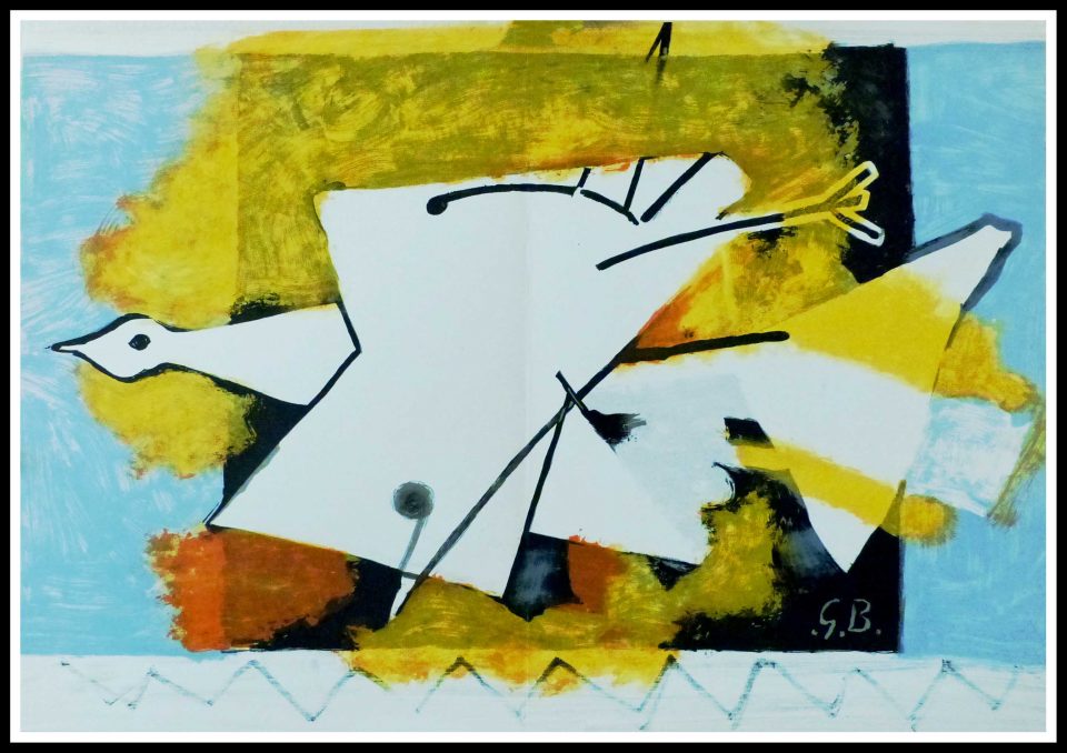 Lithography Georges Braque L Oiseau Jaune Maeght Paris Galerie