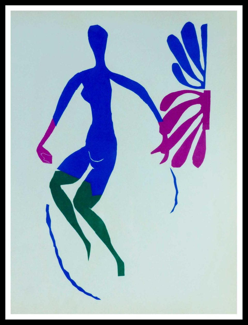 Lithograph Henri Matisse Nu Bleu Bleu Aux Roseaux Matisse