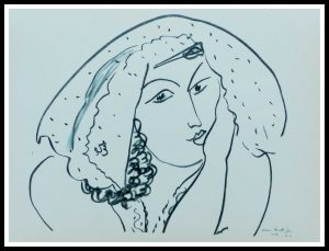 (alt="lithography MATISSE thèmes et variations signed in the plate 1943")