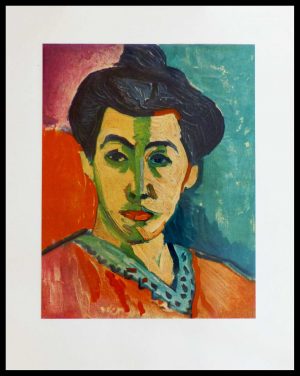 (alt="lithography Henri MATISSE portrait Amélie Matisse's wife 1954")