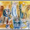(alt="lithography Raoul DUFY concert des anges Witold 1963")