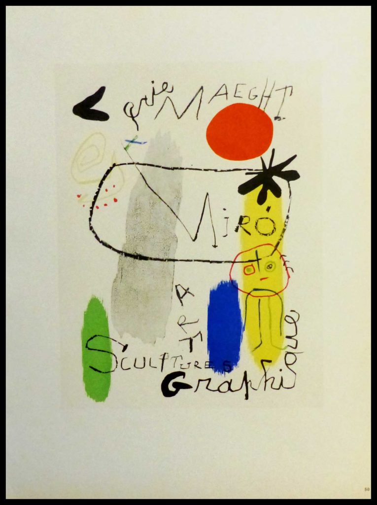 Joan Miro Lithography Mourlot 1959 - GALERIE 41