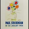 (alt="lithography Pablo PICASSO Paix Stockholm 1959")