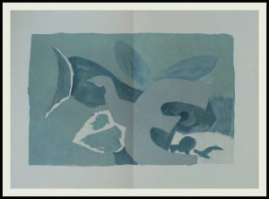 (alt="Georges BRAQUE lithographie 56 x 38 cm pli au milieu comme publié Les oiseaux IV non signé Imprimerie ARTE 1967")