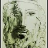 (alt="Pablo PICASSO 37 x 28 cm condition A+ 40 dessins de Picasso BUFFON Planche 39 Visage d'homme au bandeau 1957")