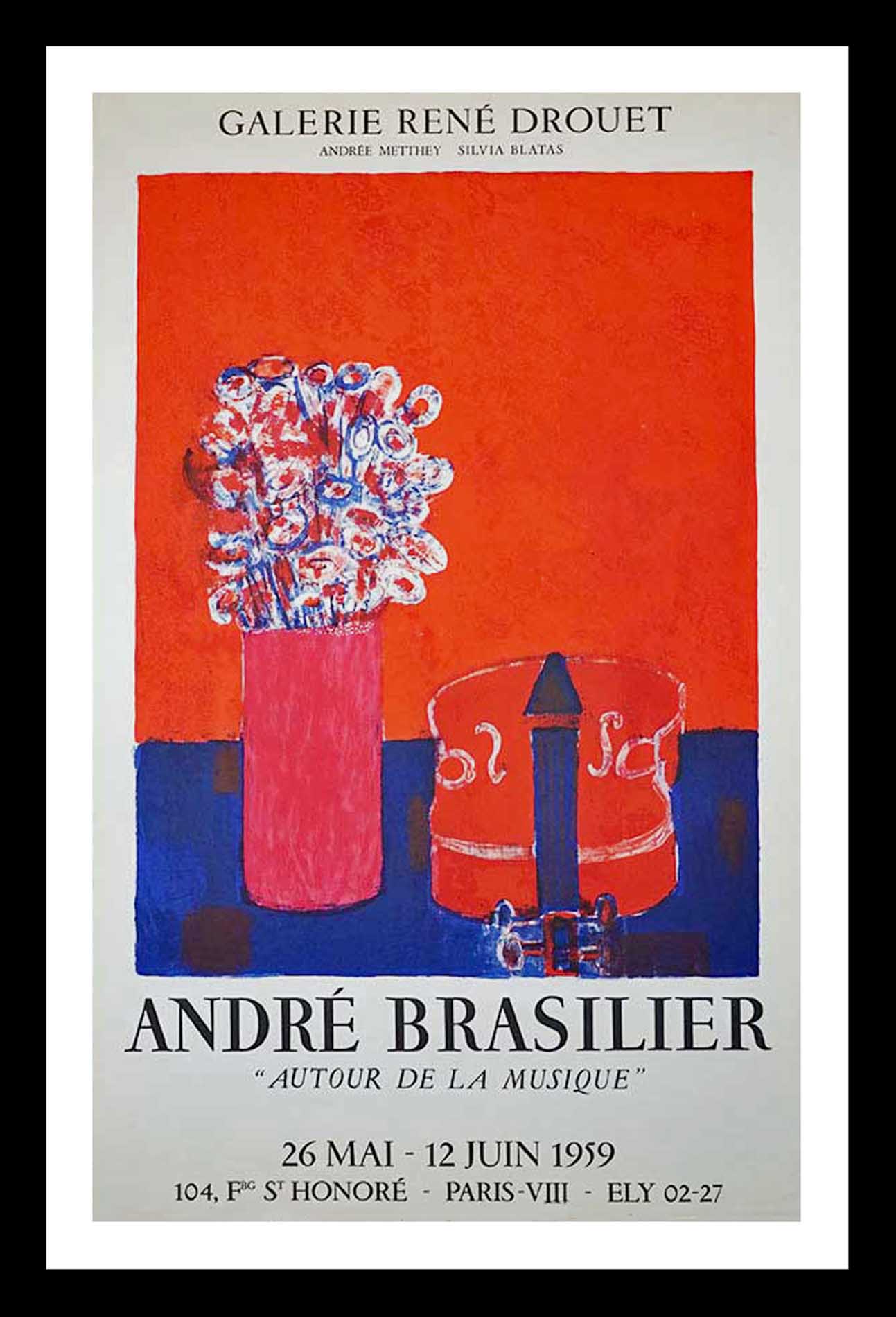 Andre Brasilier, Autour de la musique, Galerie Rene Drouet