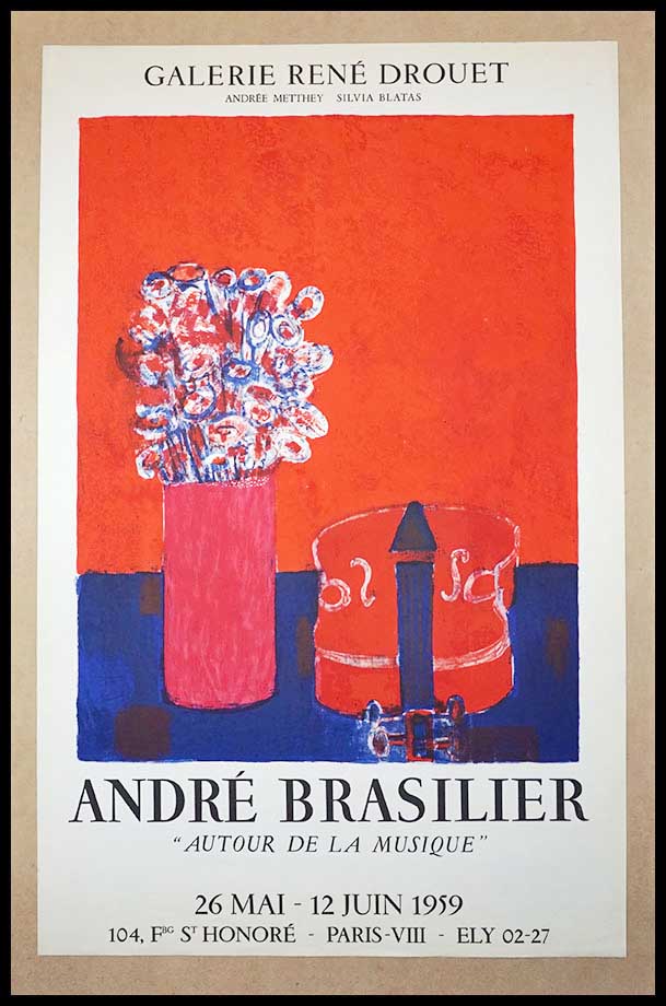 Andre Brasilier, Autour de la musique, Galerie Rene Drouet