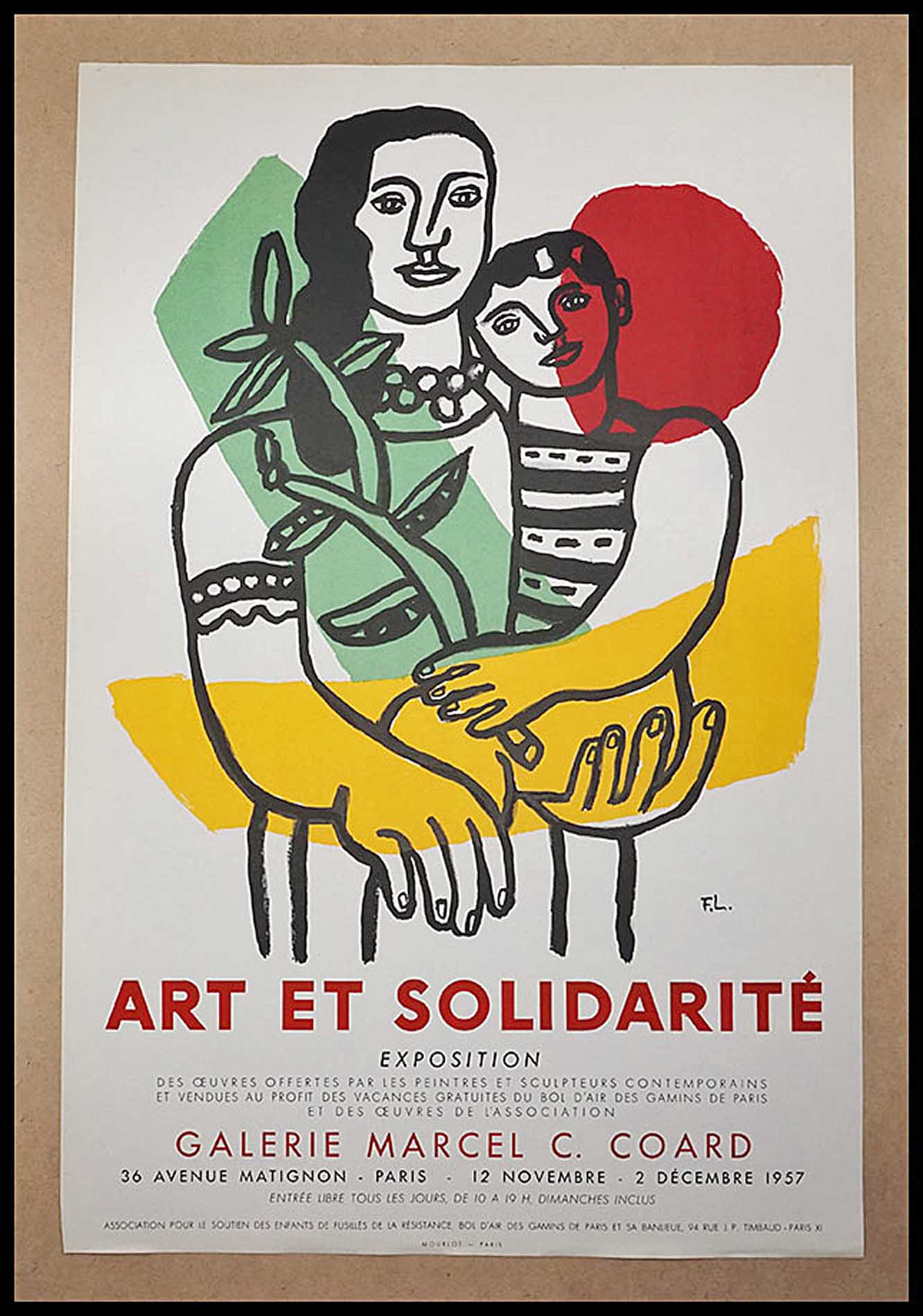 Fernand Leger-Art et Solidarité-Galerie Marcel Coard