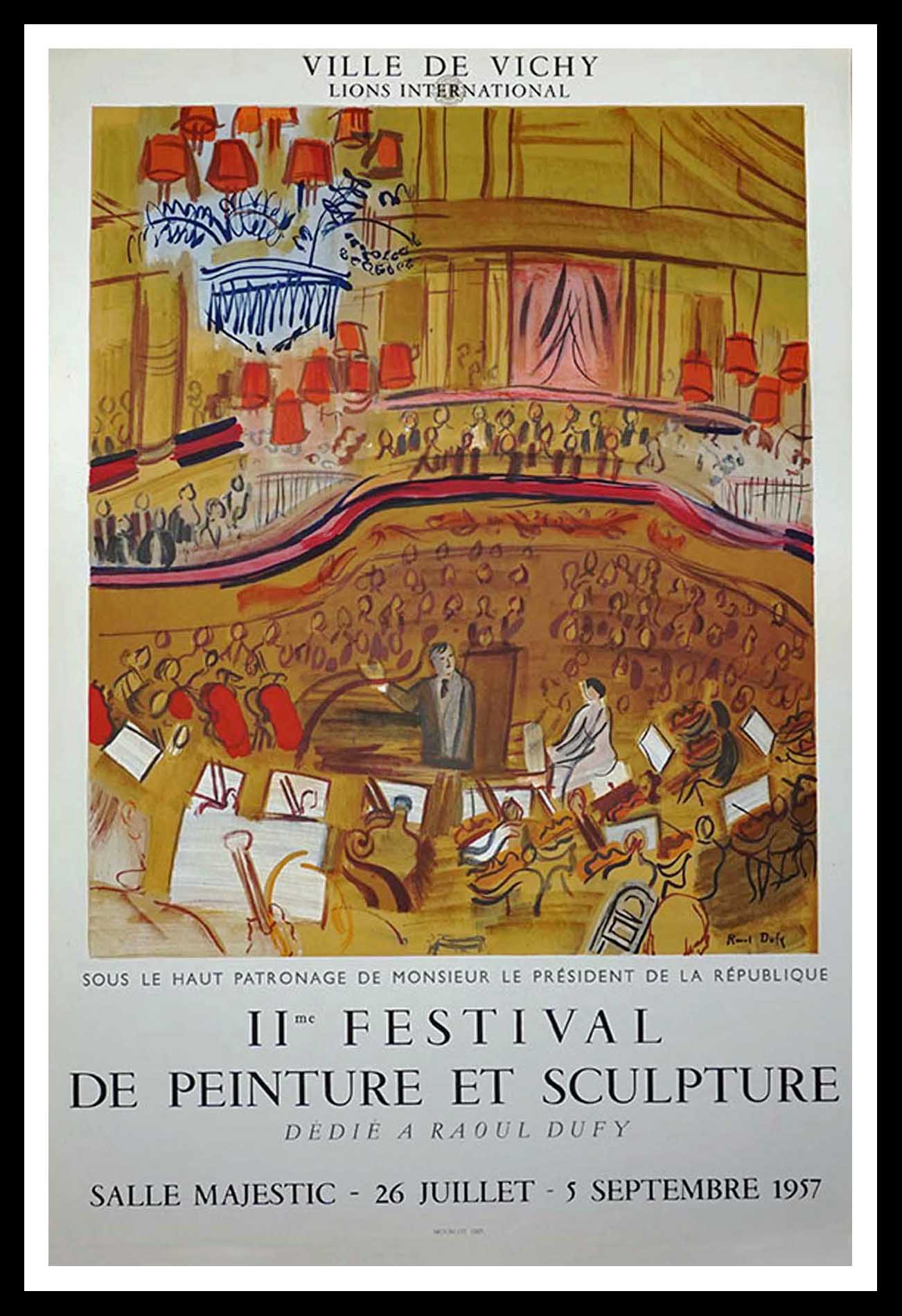 Raoul Dufy, Deuxieme Festival de peinture et sculptures, Vichy