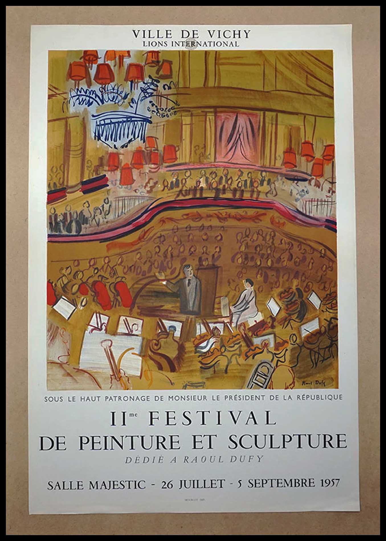 Raoul Dufy, Deuxieme Festival de peinture et sculptures, Vichy