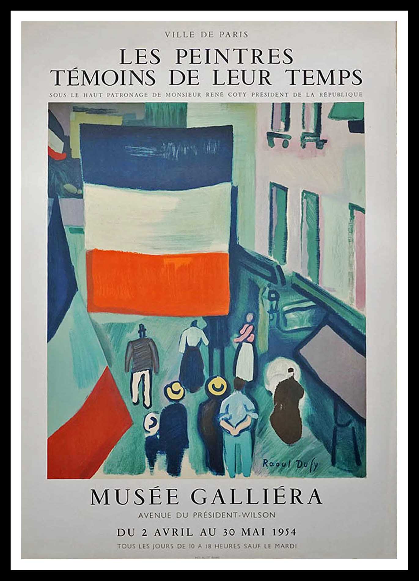 Raoul Dufy, Musee Galliera, les peintres temoins de leur temps