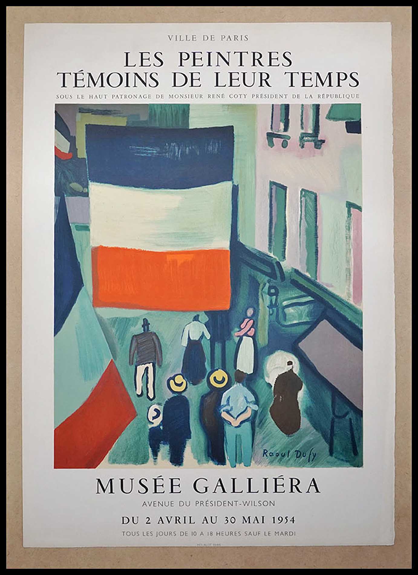 Raoul Dufy, Musee Galliera, les peintres temoins de leur temps