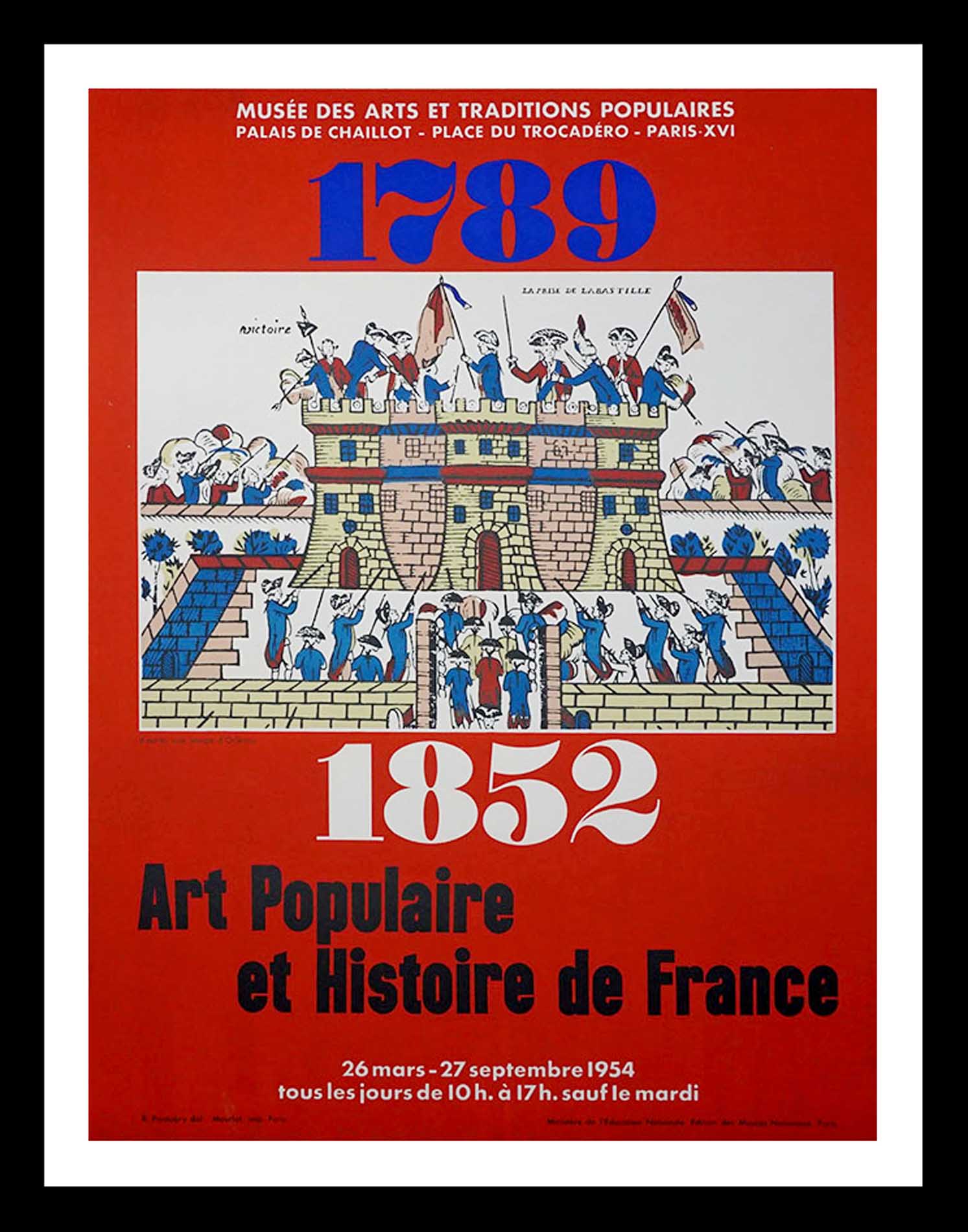 Art Populaire et Histoire de France, Musee des Arts et Traditions Populaires 64.6 x 48.6 MOURLOT