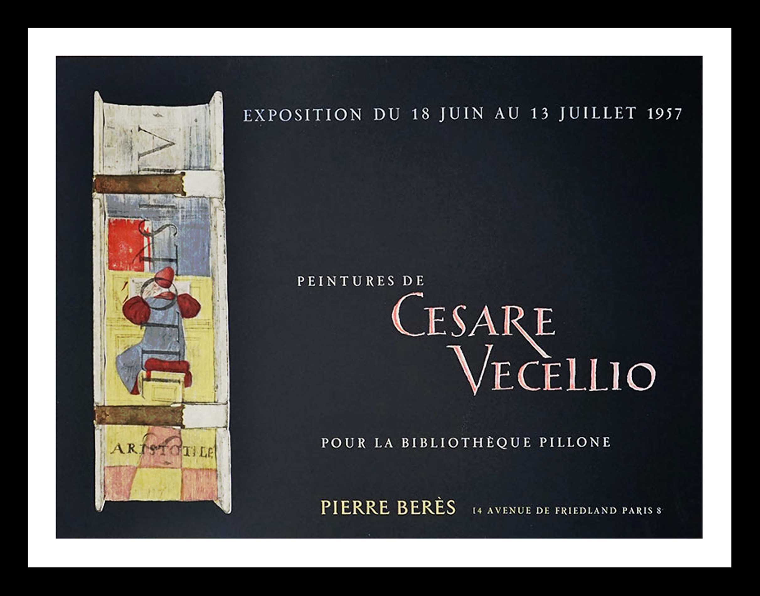 Peintures de Cesare Vicellio, Pierre Beres, pour la bibliothèque Pillone 58 x 43,5 cm MOURLOT 1957