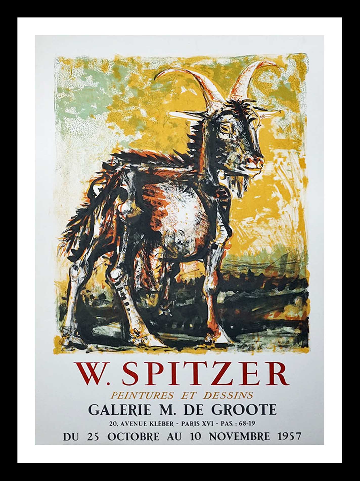 W. SPITZER peintures et dessins Galerie M. De Groote 65 x 47 cm A+ MOURLOT