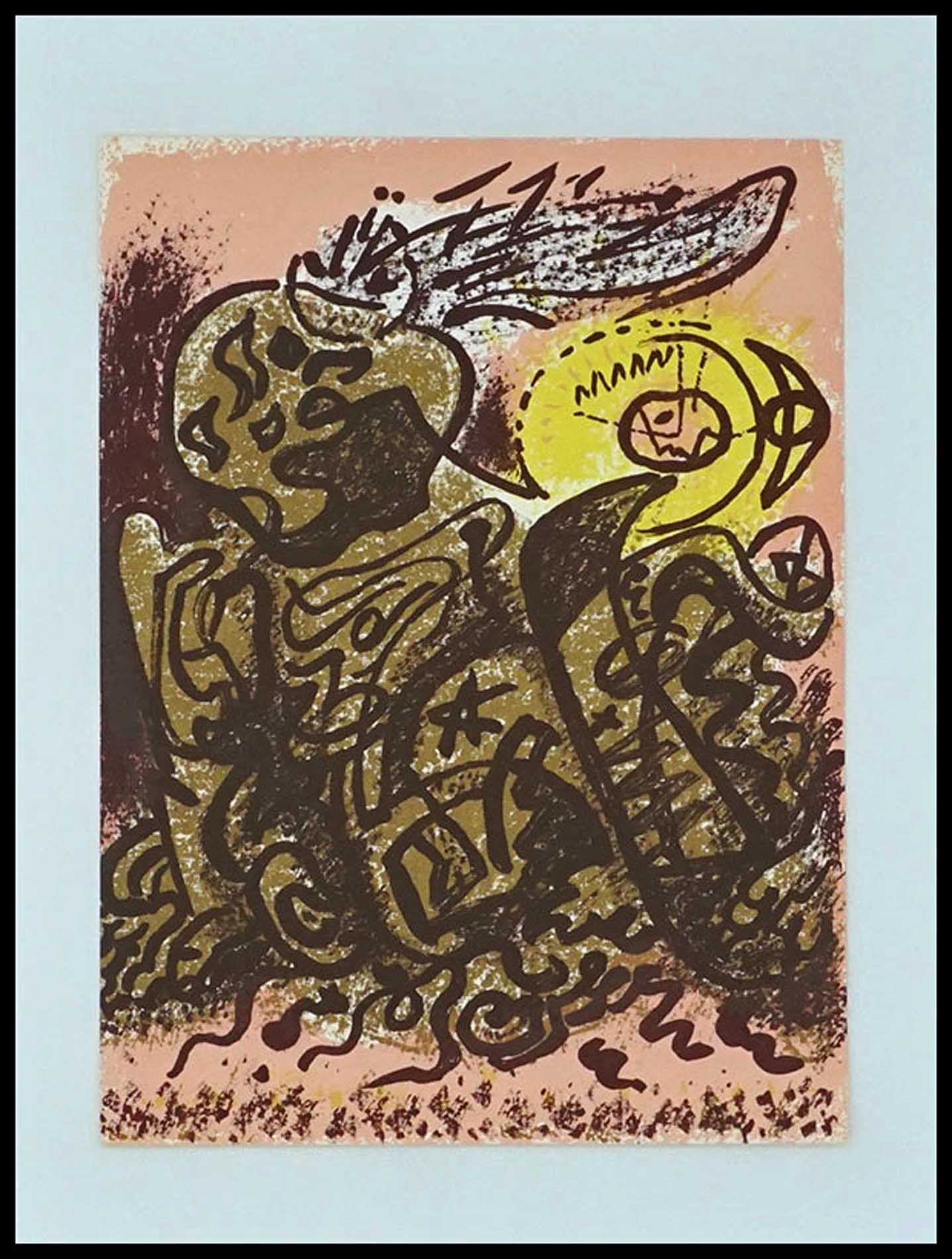 André Masson, Caliban, Lithographie, Original lithograph, 1965