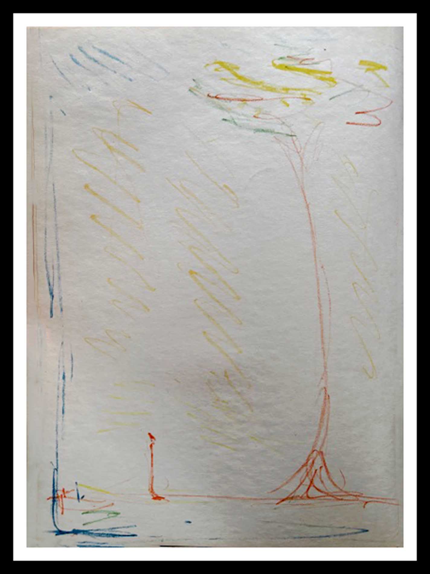 Alberto GIACOMETTI 35.5 x 26.5 cm L'arbre 1952 Imp. Draeger